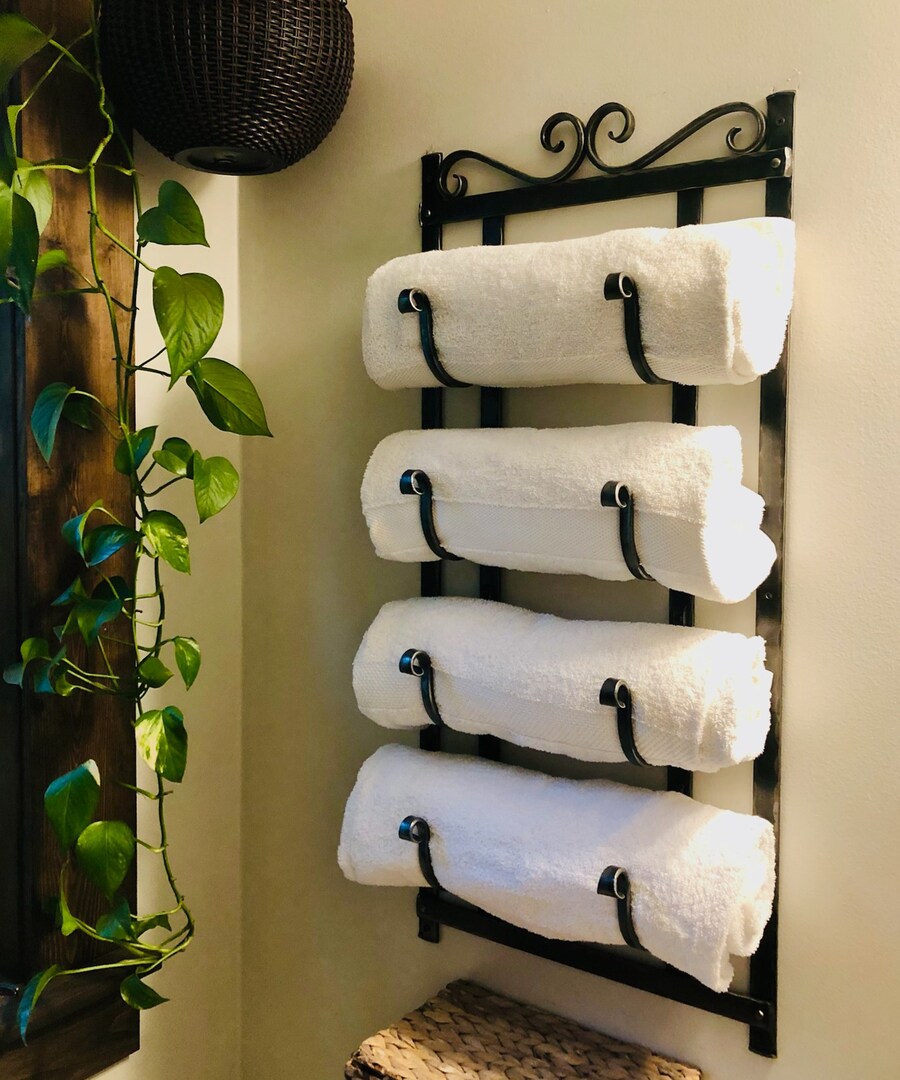 Hand Forged Bathroom Towel Rack MakerPlace by Michaels